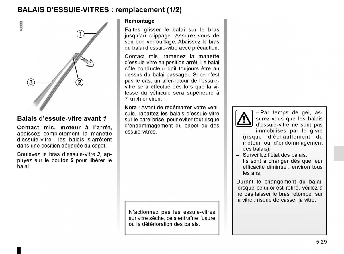 Renault Kadjar owners manual manuel du proprietaire / page 261