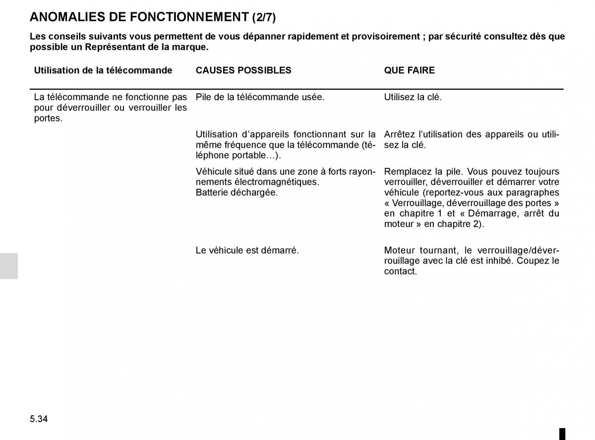 Renault Kadjar owners manual manuel du proprietaire / page 266