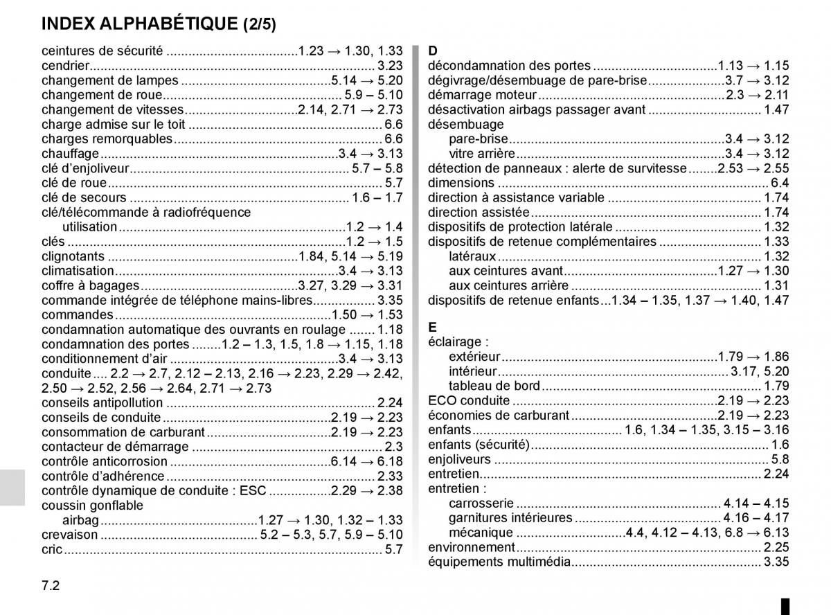 Renault Kadjar owners manual manuel du proprietaire / page 292