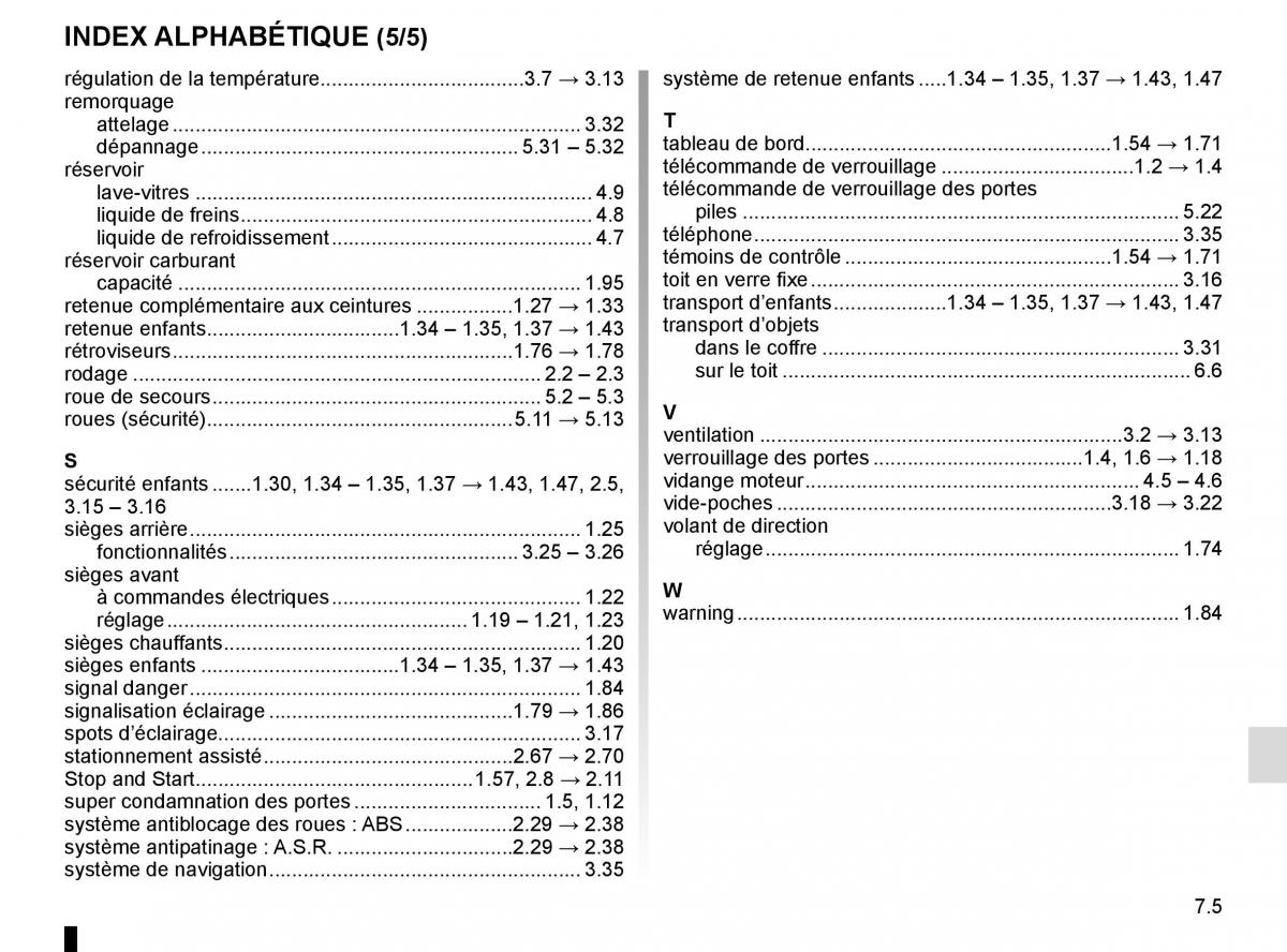 Renault Kadjar owners manual manuel du proprietaire / page 295