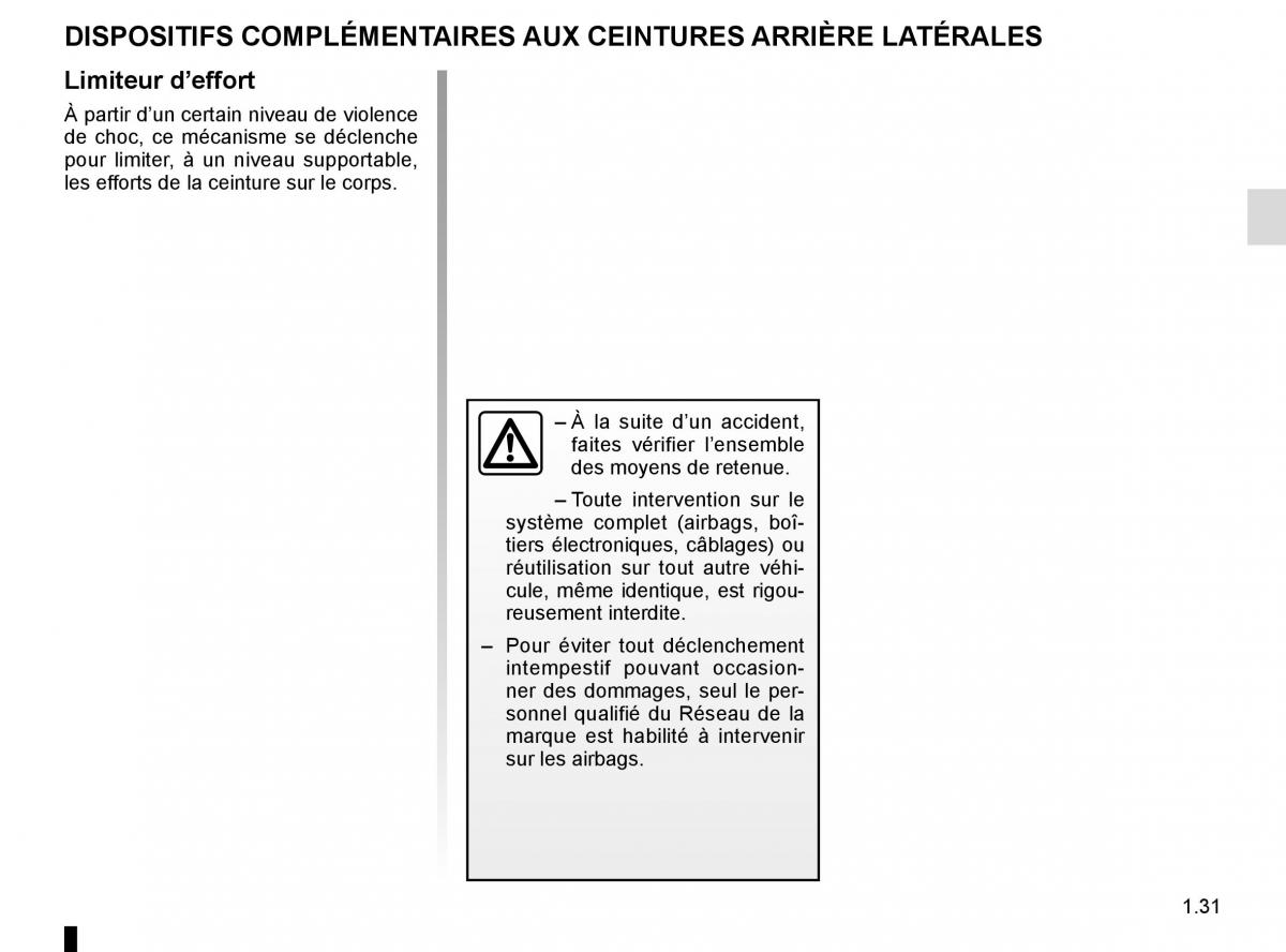 Renault Kadjar owners manual manuel du proprietaire / page 37