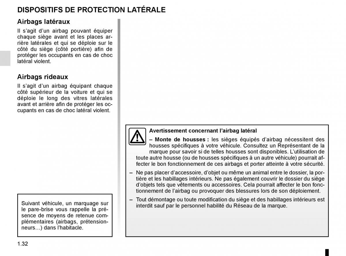 Renault Kadjar owners manual manuel du proprietaire / page 38