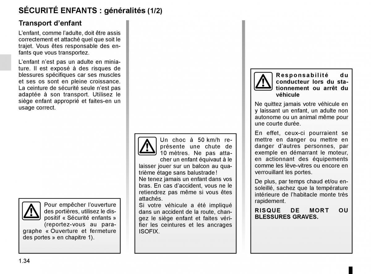 Renault Kadjar owners manual manuel du proprietaire / page 40