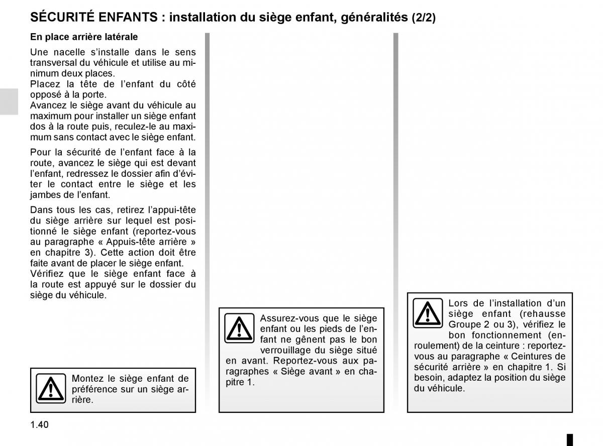 Renault Kadjar owners manual manuel du proprietaire / page 46