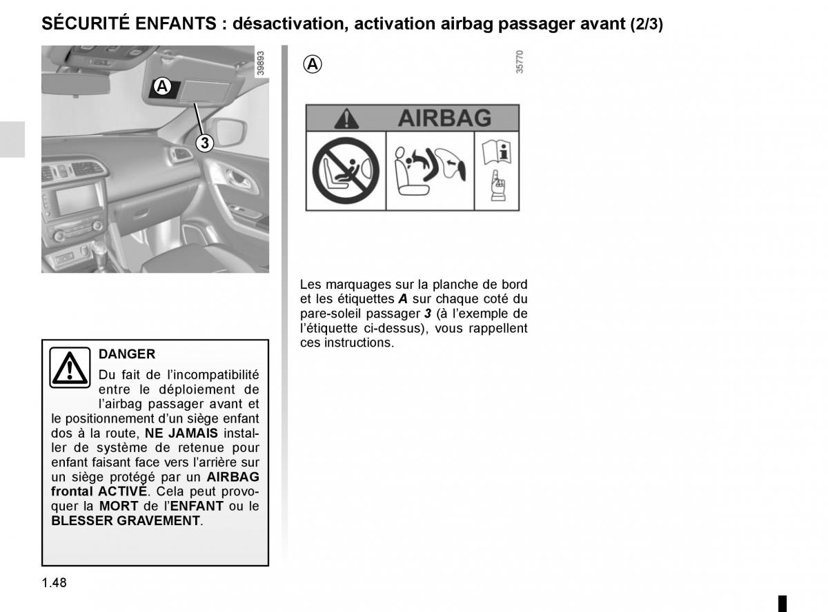 Renault Kadjar owners manual manuel du proprietaire / page 54