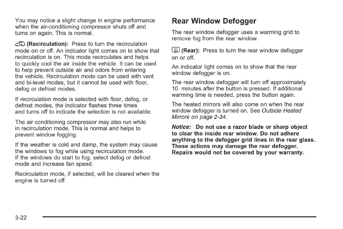 Saab 9 7X owners manual / page 58