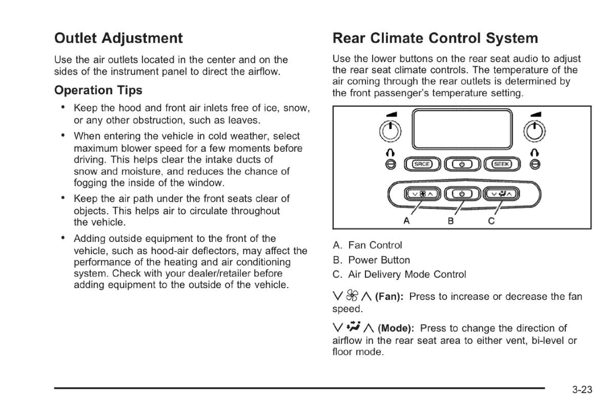 Saab 9 7X owners manual / page 59