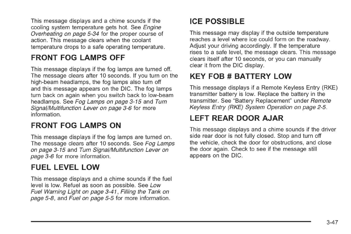 Saab 9 7X owners manual / page 85