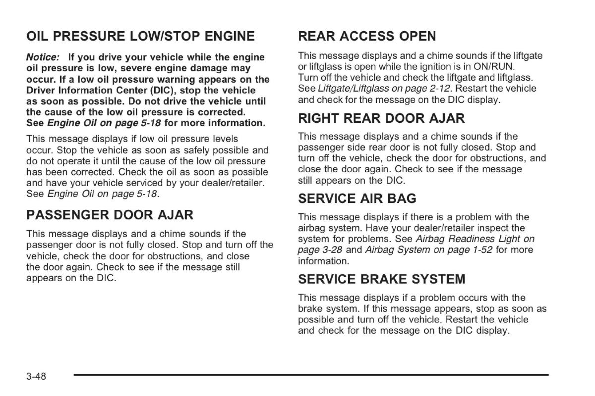 Saab 9 7X owners manual / page 86