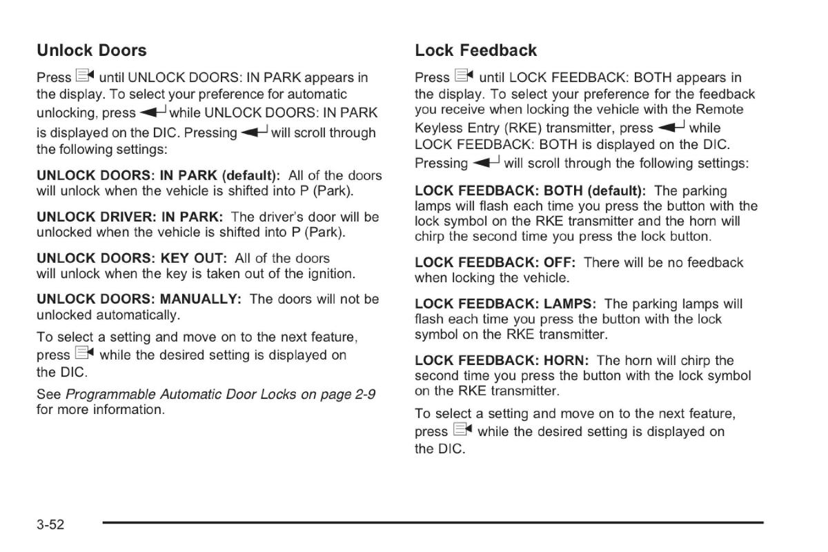 Saab 9 7X owners manual / page 91