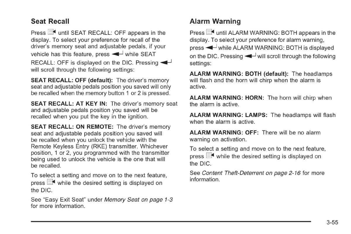 Saab 9 7X owners manual / page 94