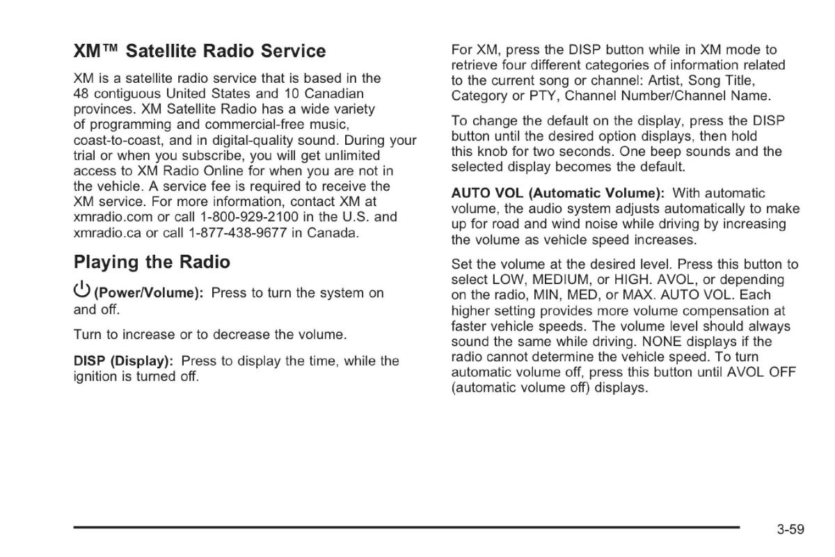 Saab 9 7X owners manual / page 99