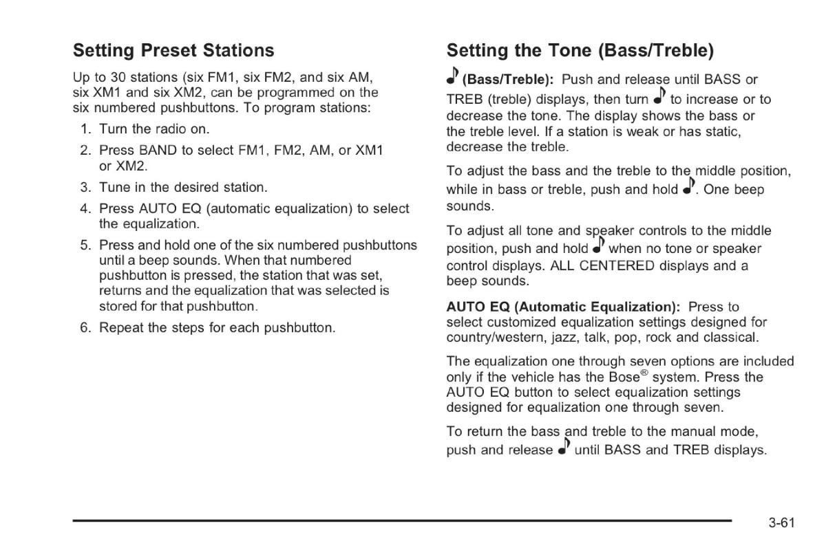 Saab 9 7X owners manual / page 101