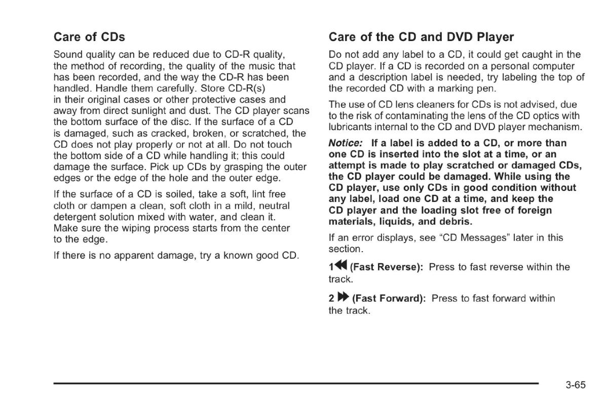 Saab 9 7X owners manual / page 105