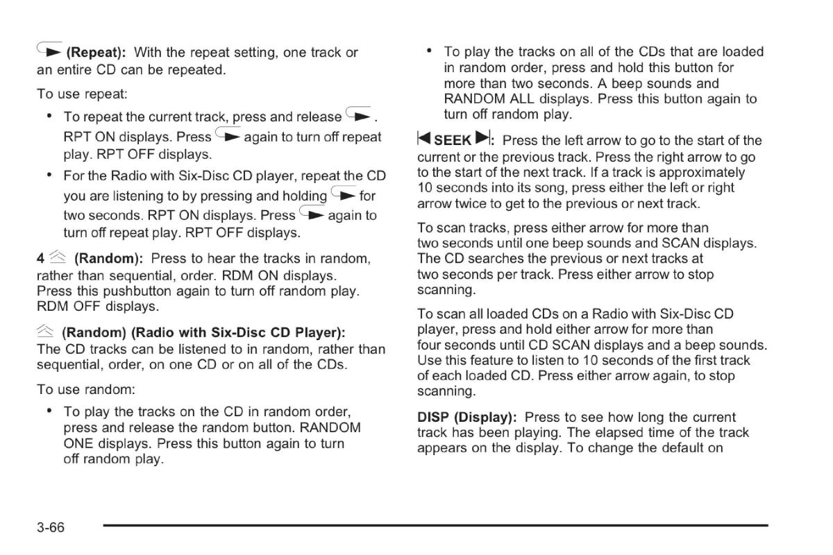 Saab 9 7X owners manual / page 106