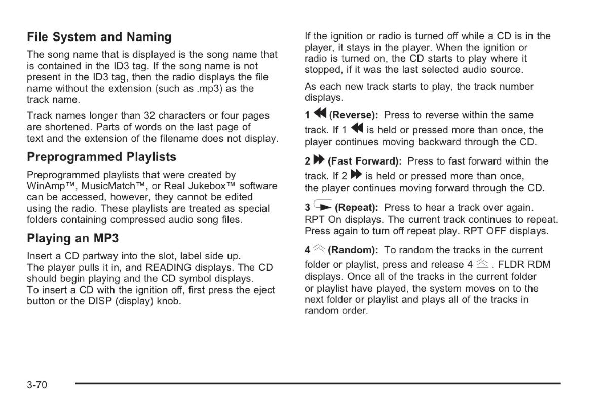 Saab 9 7X owners manual / page 111