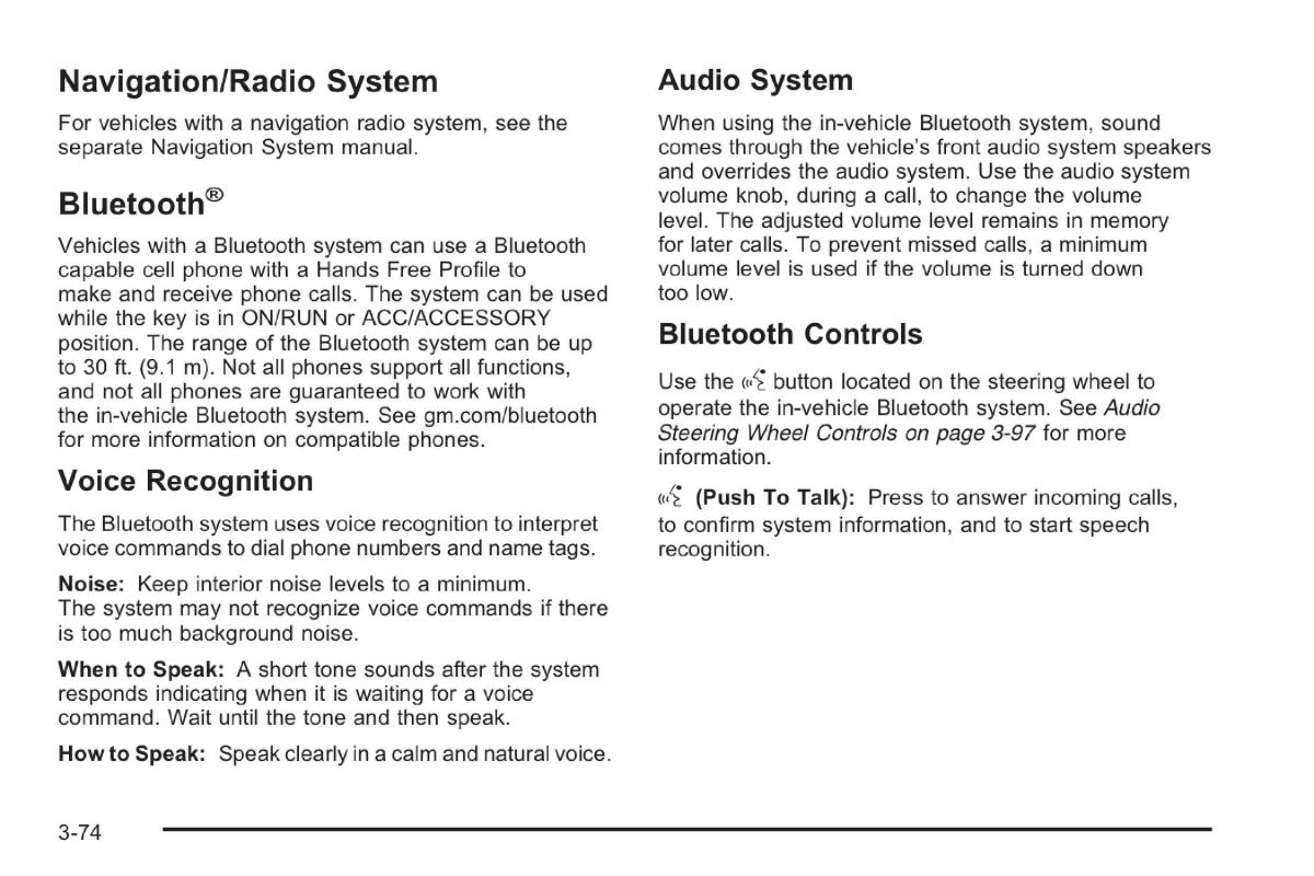 Saab 9 7X owners manual / page 115