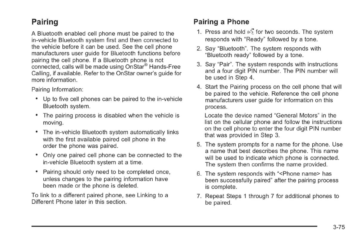 Saab 9 7X owners manual / page 116