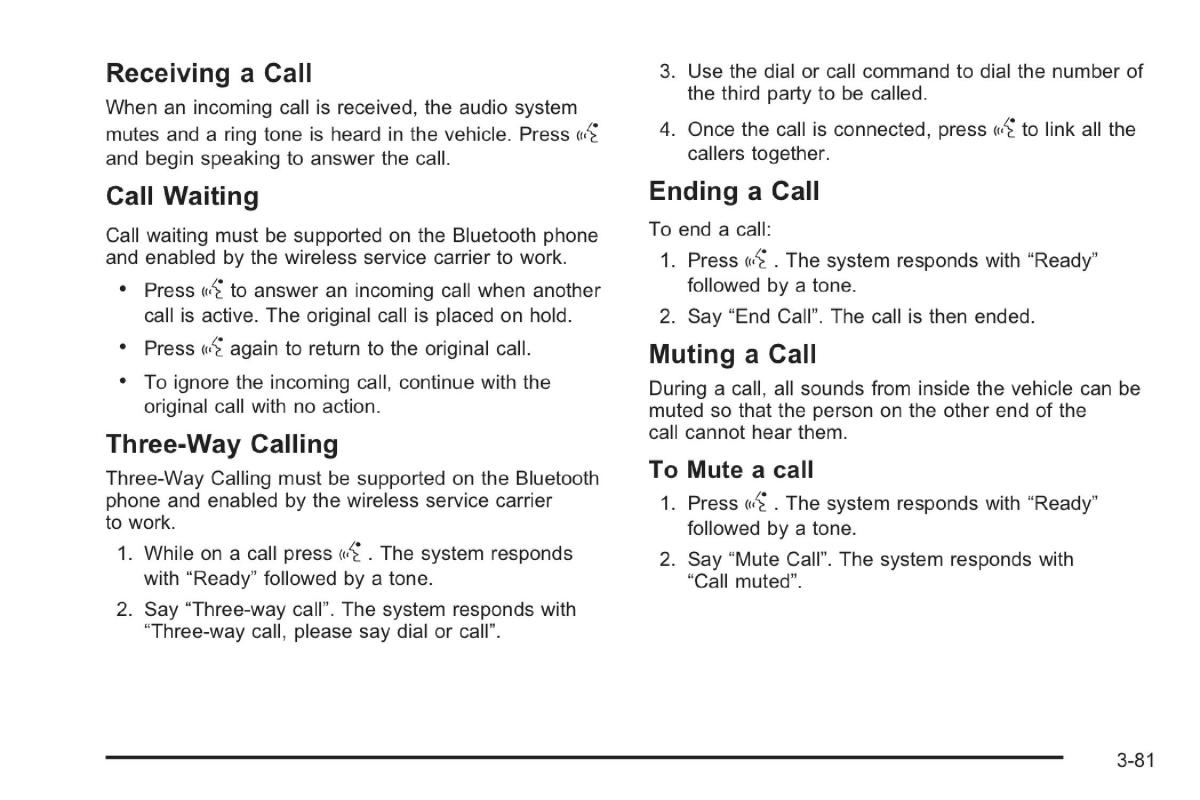 Saab 9 7X owners manual / page 123