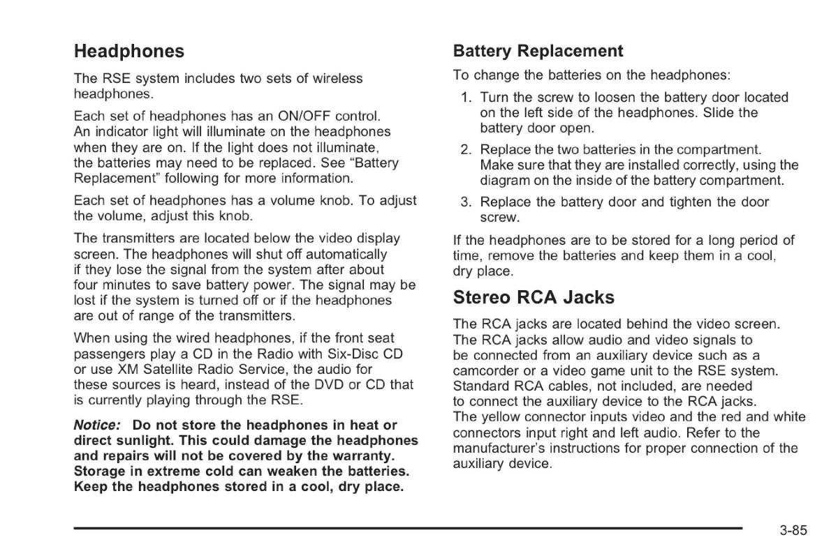 Saab 9 7X owners manual / page 127