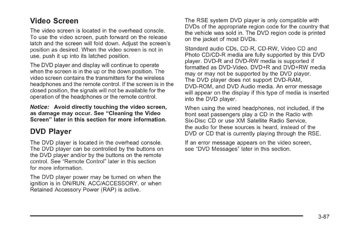 Saab 9 7X owners manual / page 129