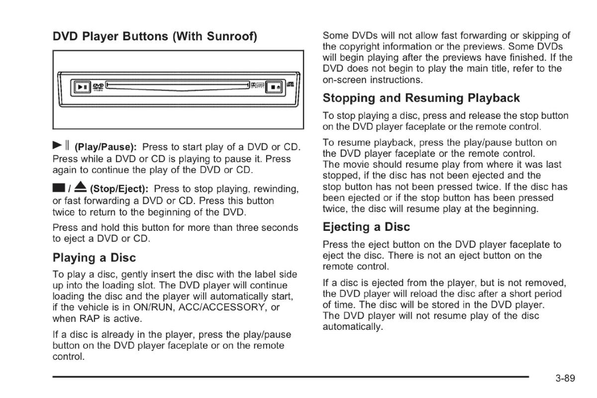 Saab 9 7X owners manual / page 132