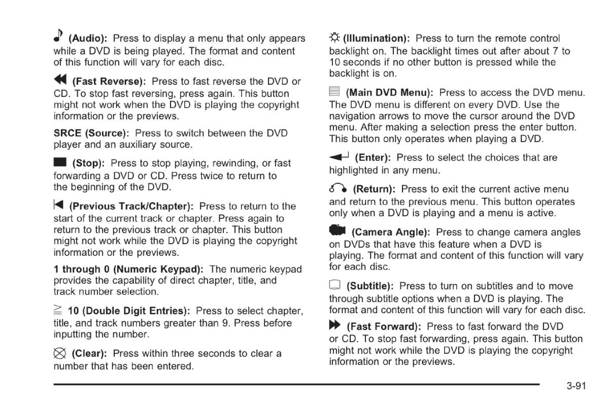 Saab 9 7X owners manual / page 134