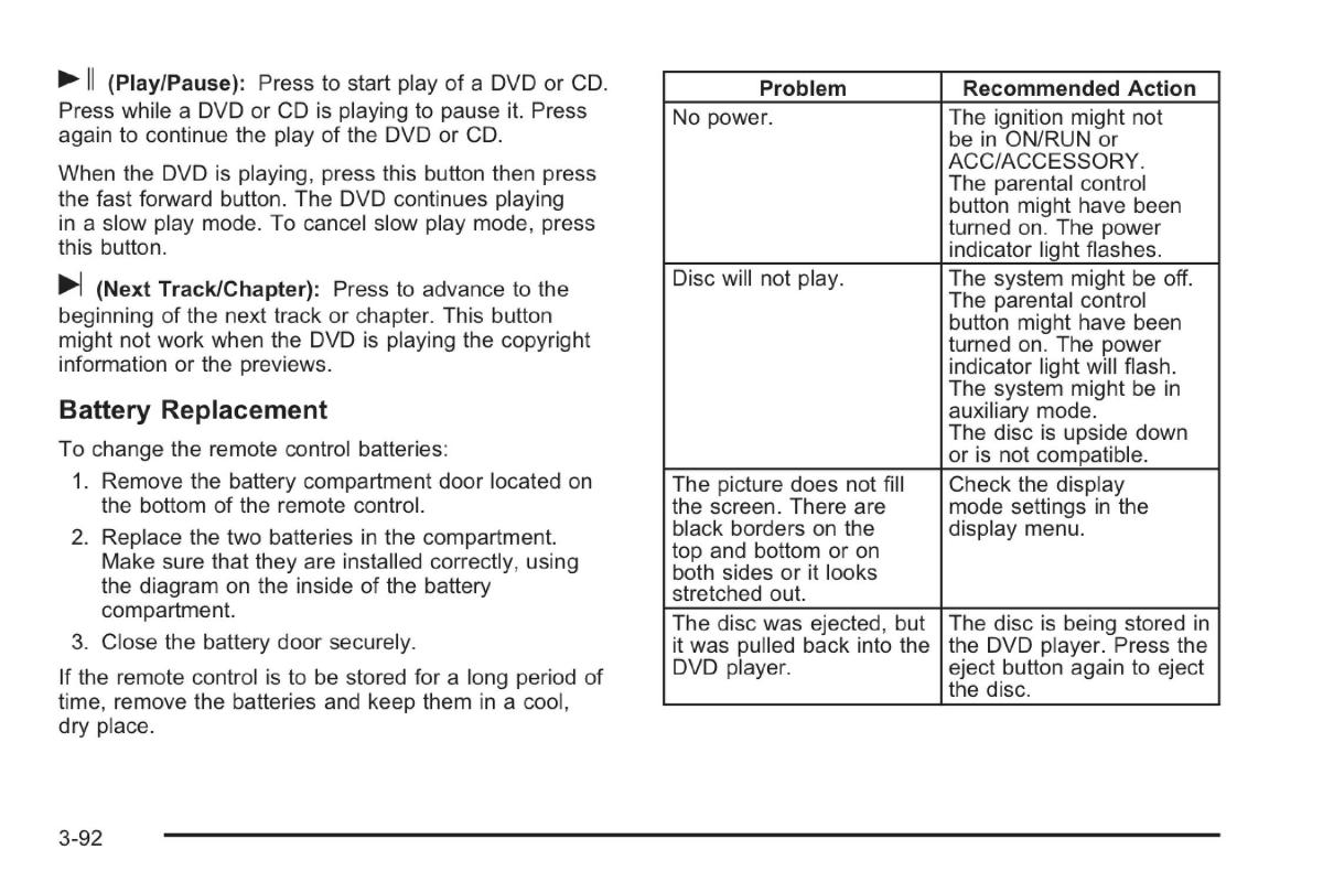 Saab 9 7X owners manual / page 135