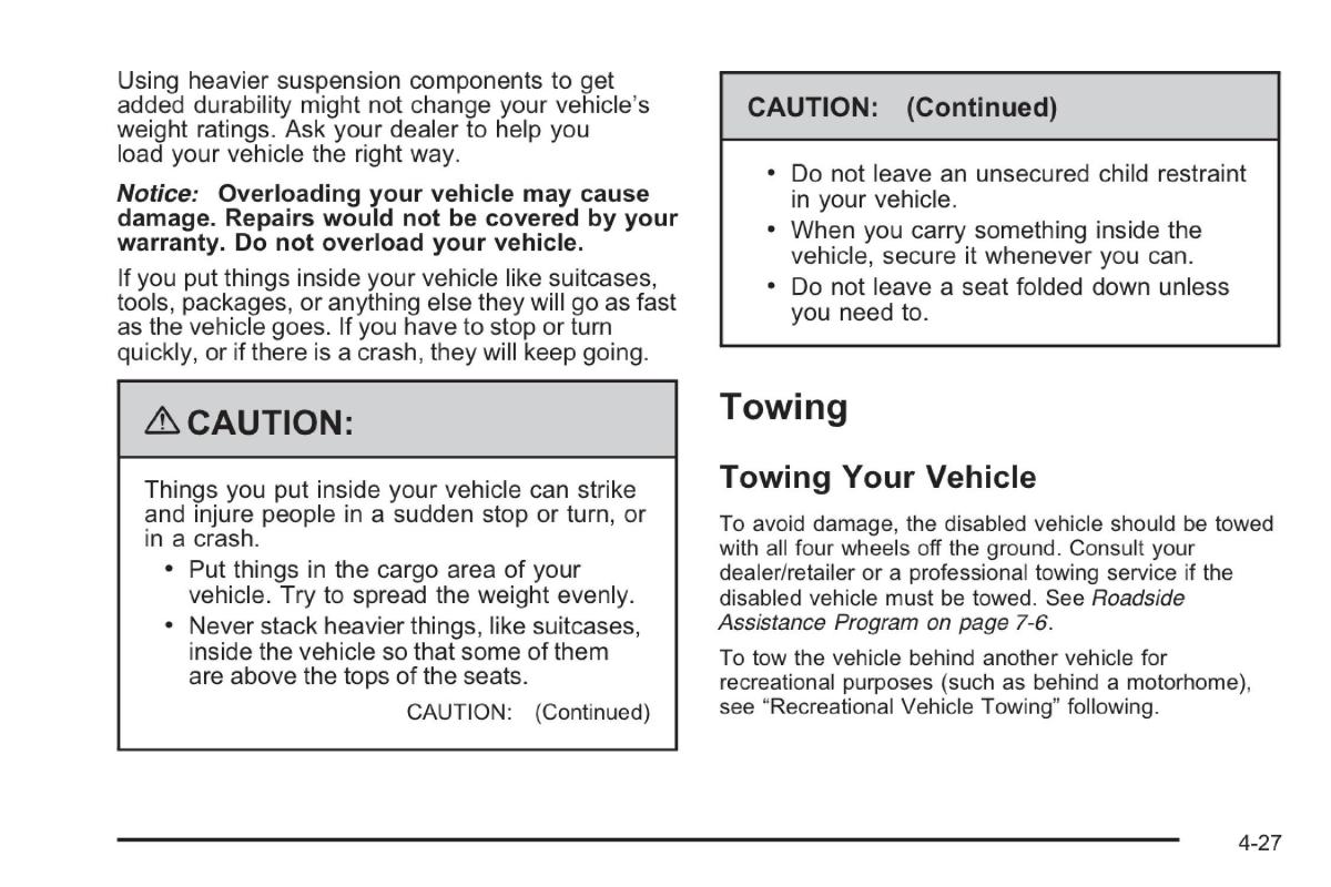 Saab 9 7X owners manual / page 173