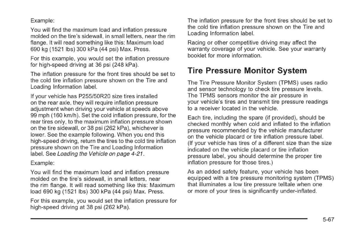 Saab 9 7X owners manual / page 261