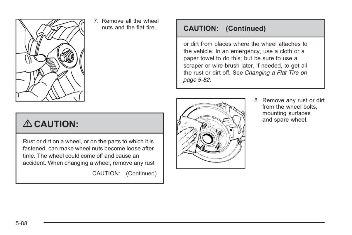 Saab 9 7X owners manual / page 284