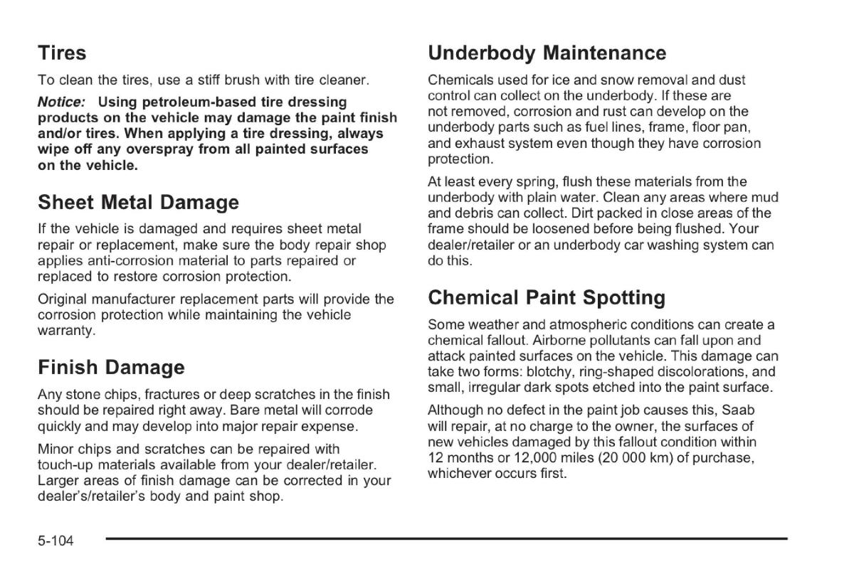 Saab 9 7X owners manual / page 302