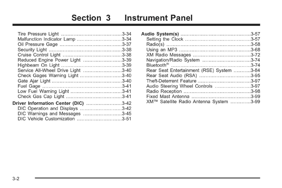 Saab 9 7X owners manual / page 36