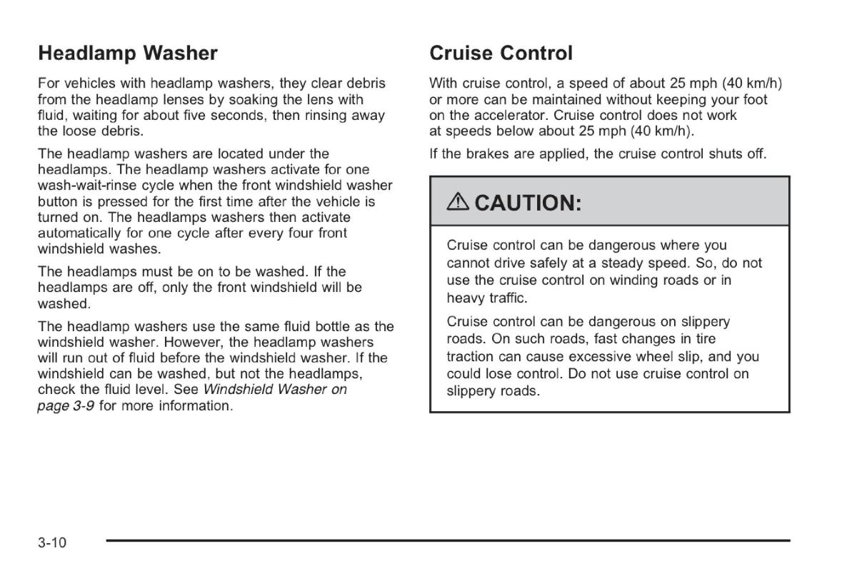 Saab 9 7X owners manual / page 45