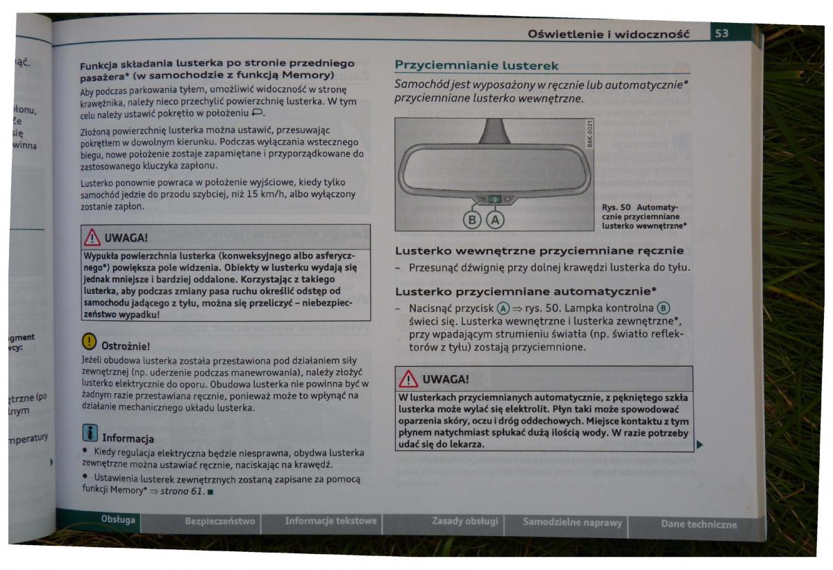 Audi A4 B8 instrukcja obslugi / page 55