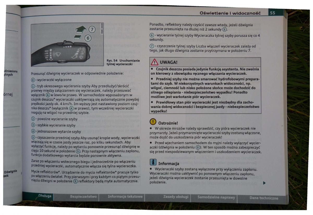 Audi A4 B8 instrukcja obslugi / page 57