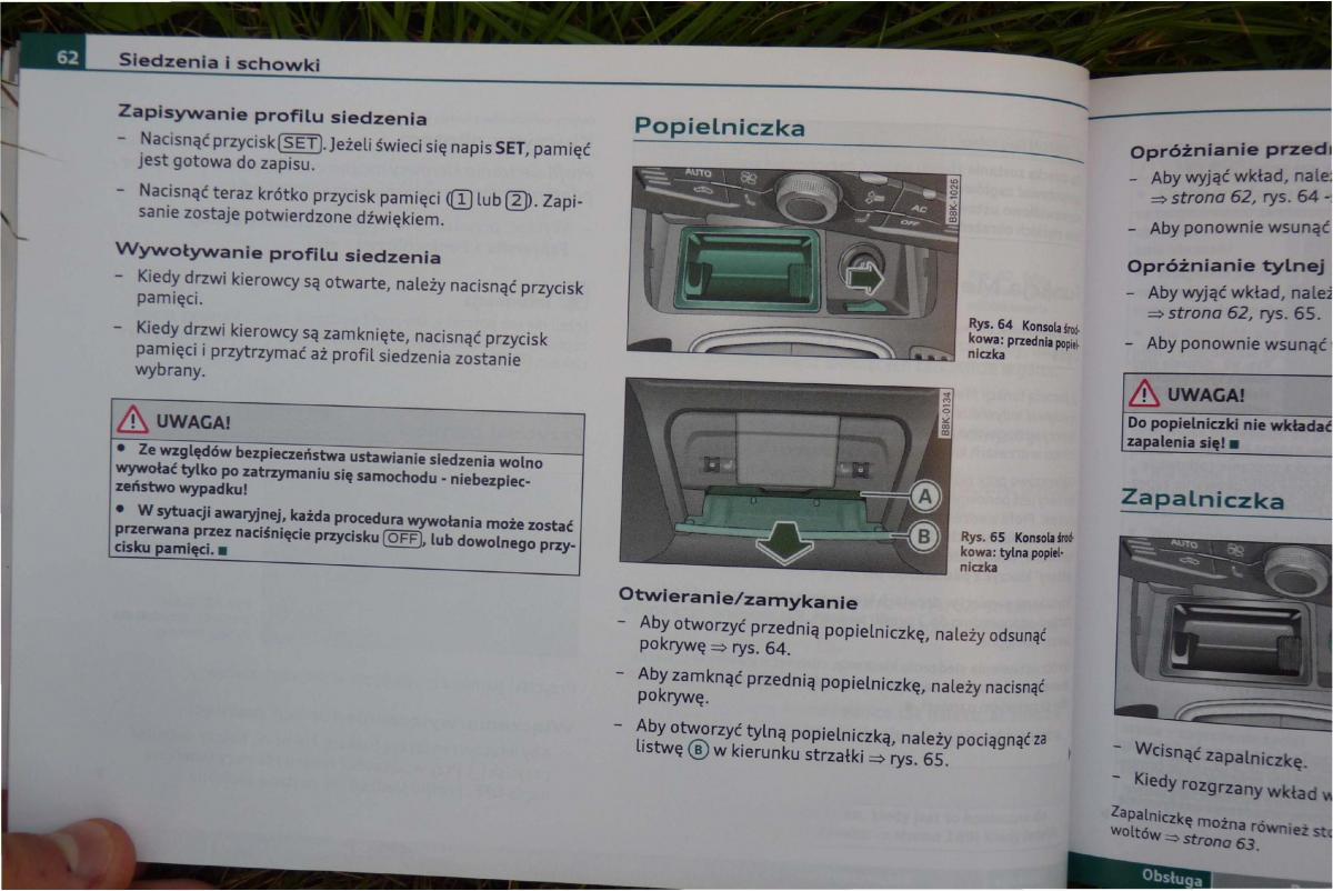 Audi A4 B8 instrukcja obslugi / page 64