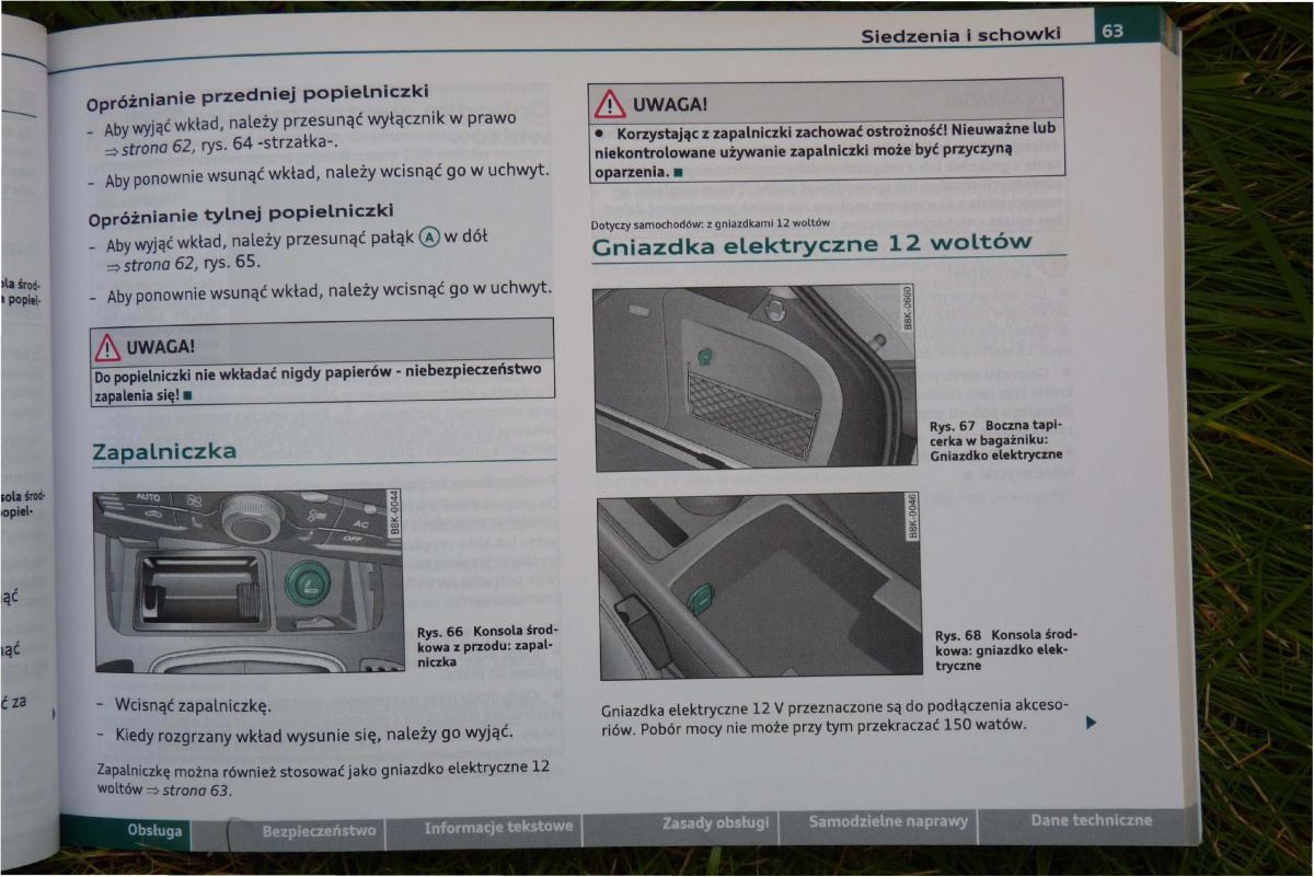 Audi A4 B8 instrukcja obslugi / page 65