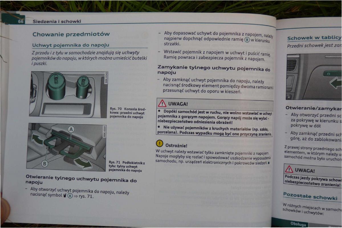 Audi A4 B8 instrukcja obslugi / page 68