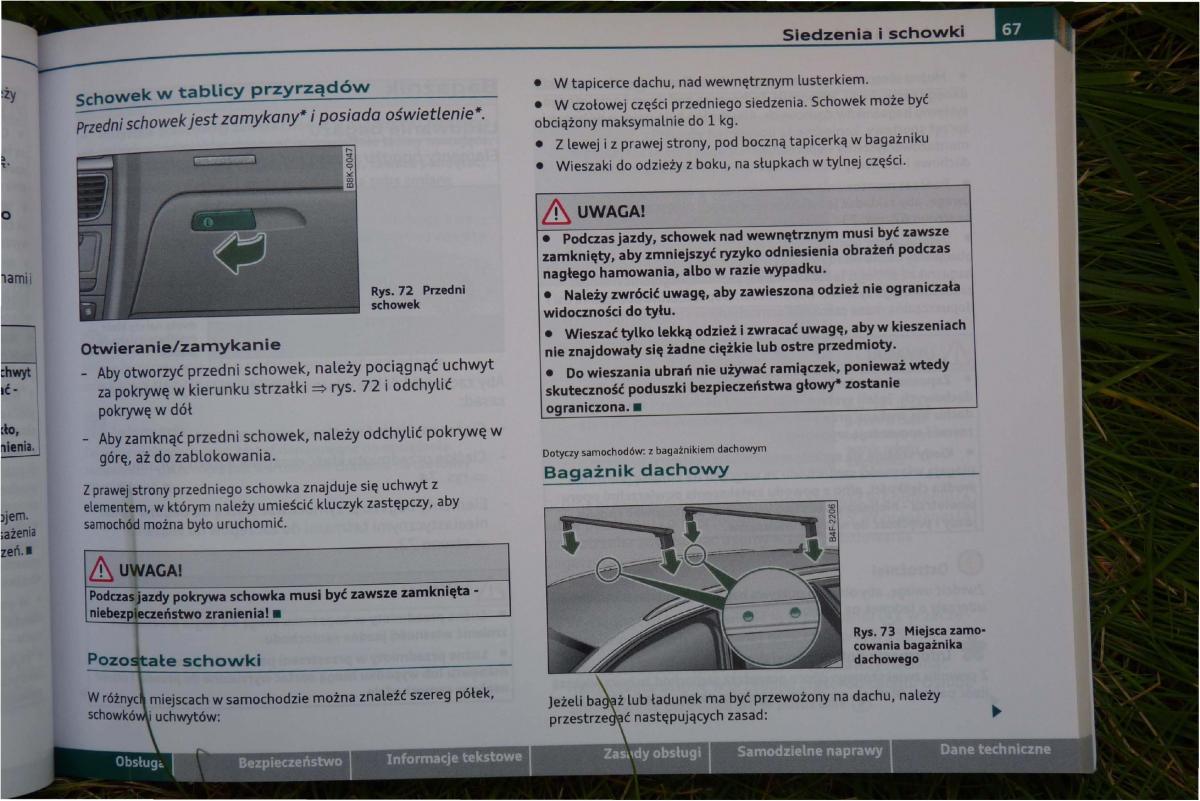 Audi A4 B8 instrukcja obslugi / page 69