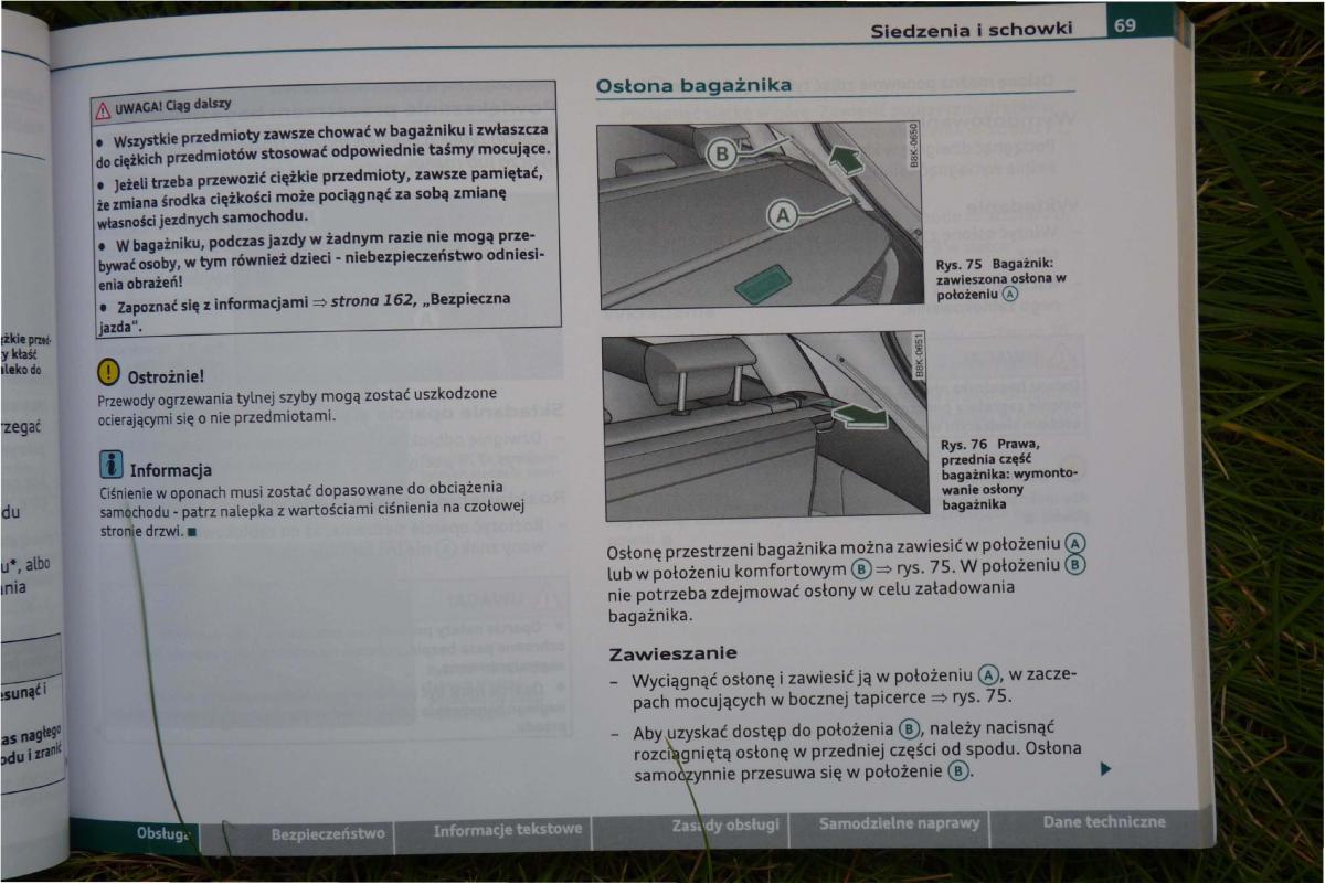 Audi A4 B8 instrukcja obslugi / page 71