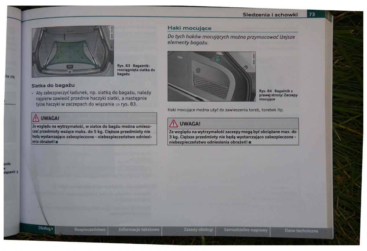 Audi A4 B8 instrukcja obslugi / page 75