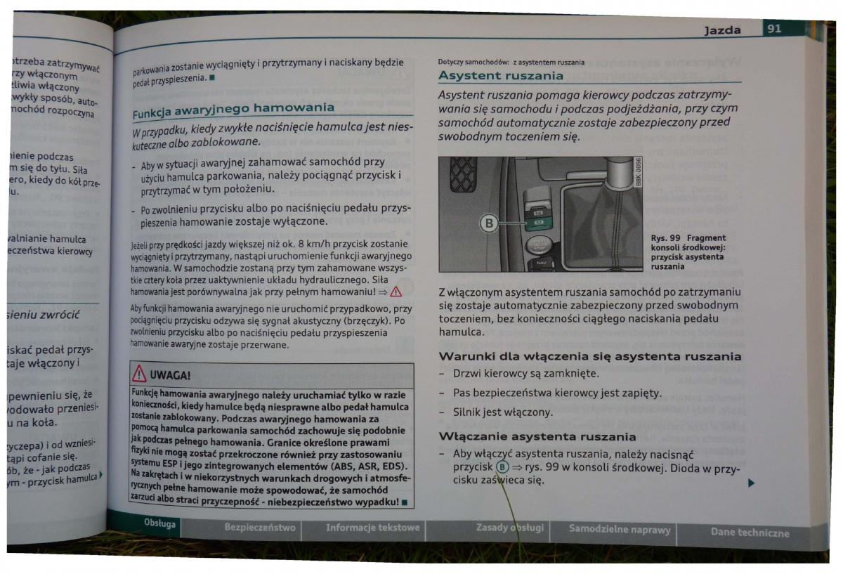 Audi A4 B8 instrukcja obslugi / page 93