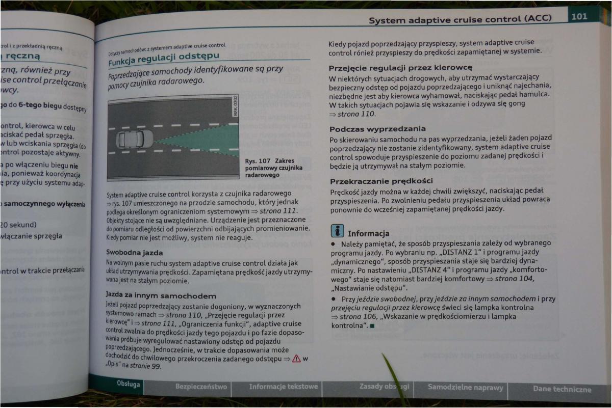 Audi A4 B8 instrukcja obslugi / page 103