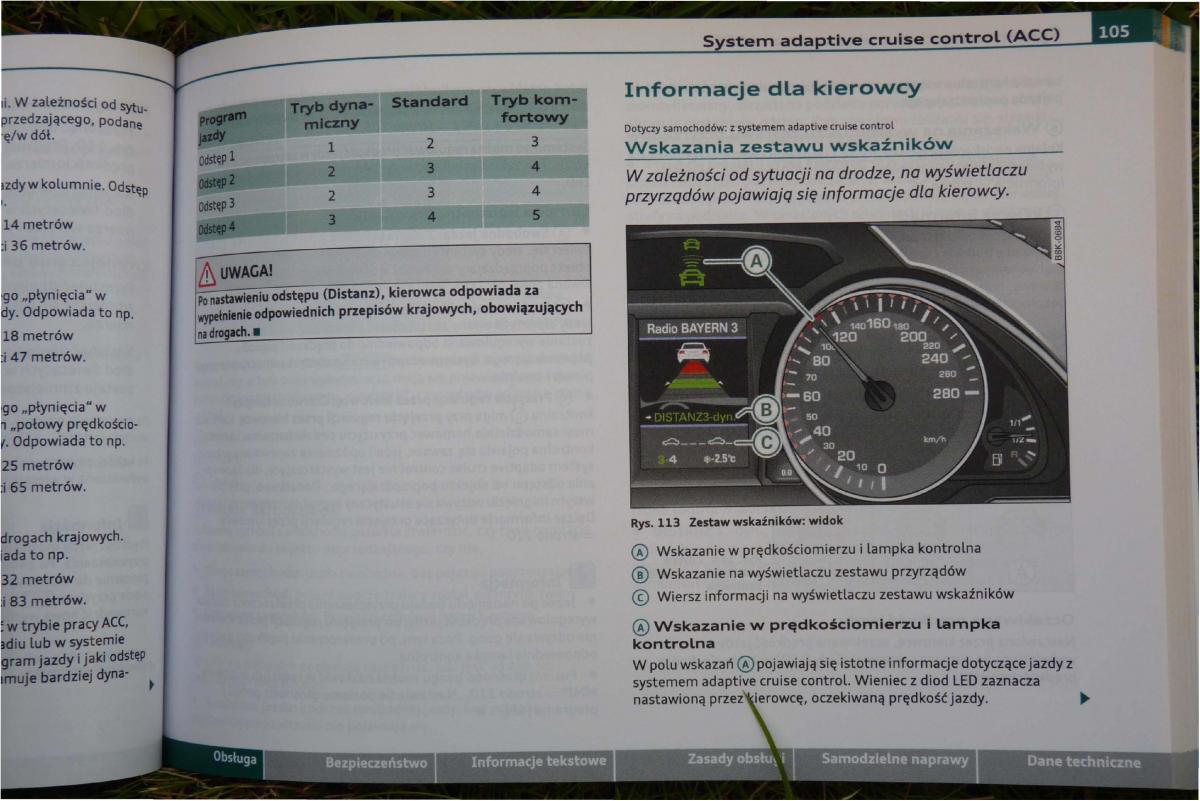 Audi A4 B8 instrukcja obslugi / page 107