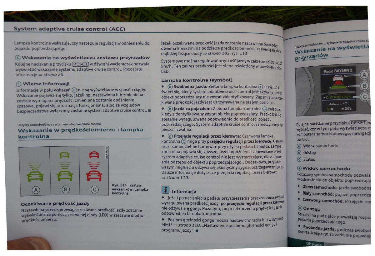 Audi A4 B8 instrukcja obslugi / page 108