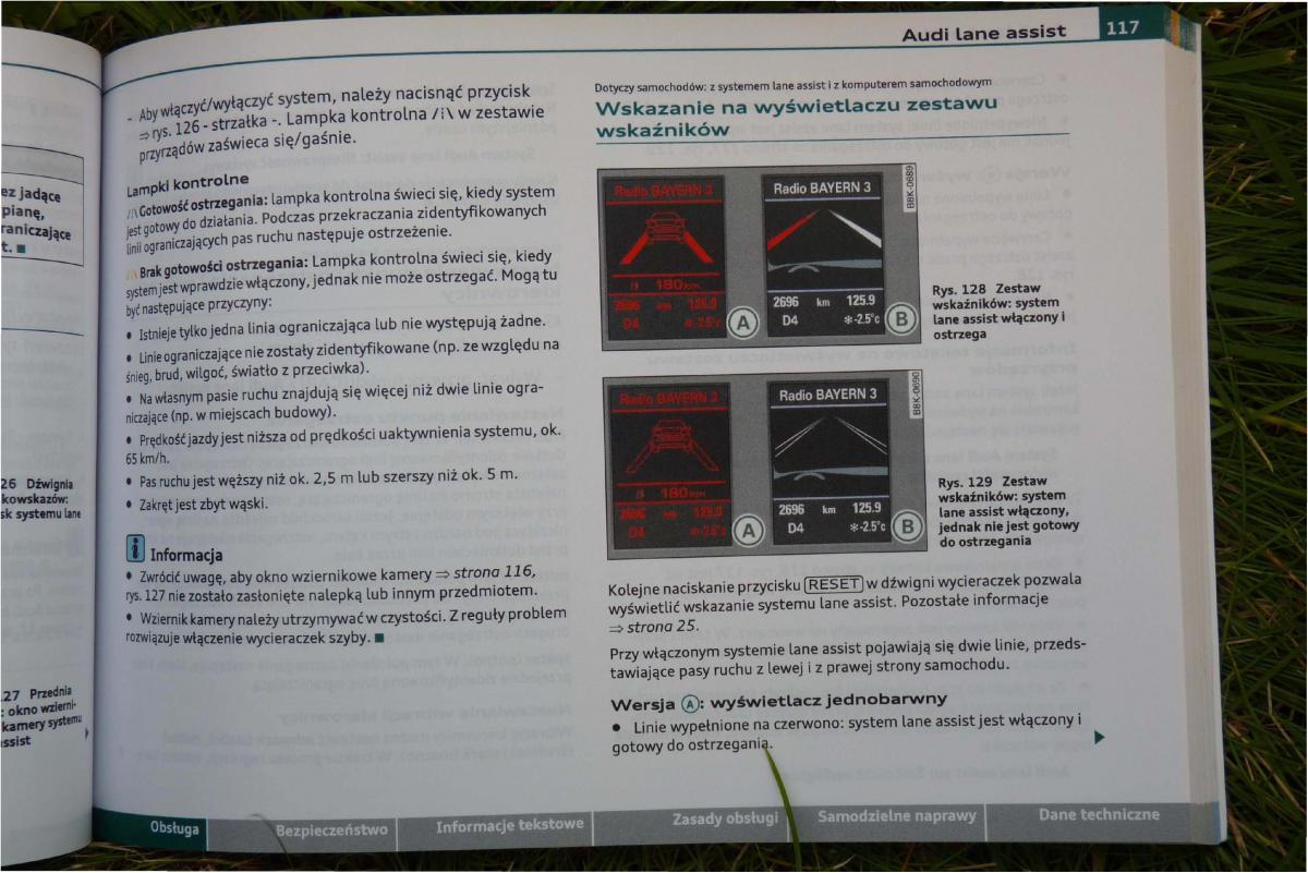 Audi A4 B8 instrukcja obslugi / page 119