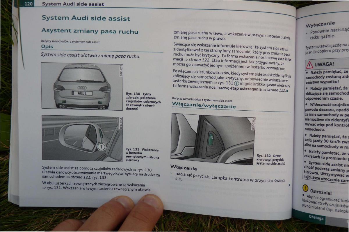 Audi A4 B8 instrukcja obslugi / page 122