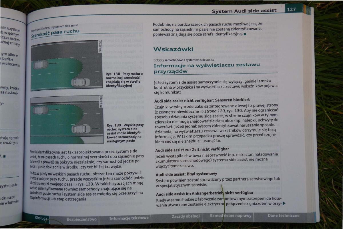 Audi A4 B8 instrukcja obslugi / page 129