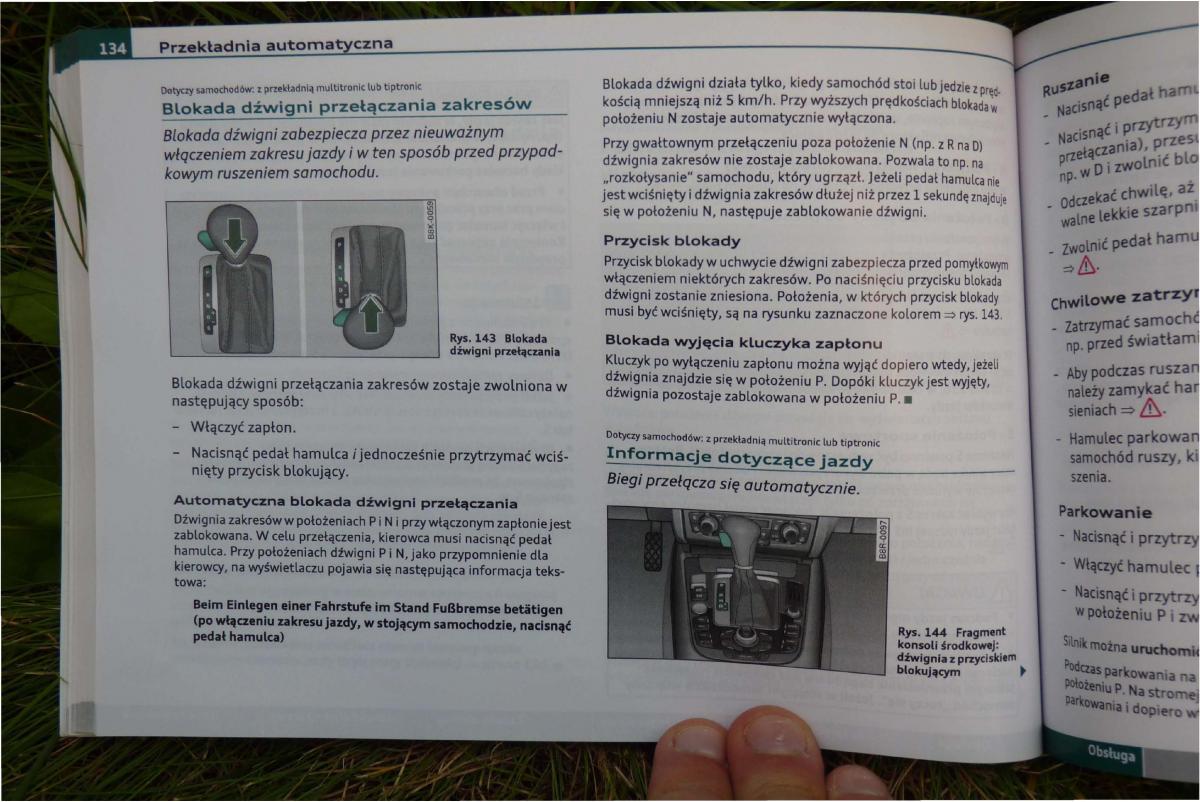 Audi A4 B8 instrukcja obslugi / page 136